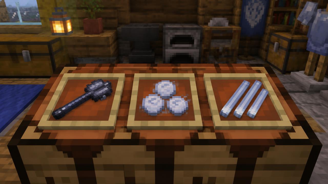 Breeze Rod Farm: Wind Charges and Mace Materials – result and uses
