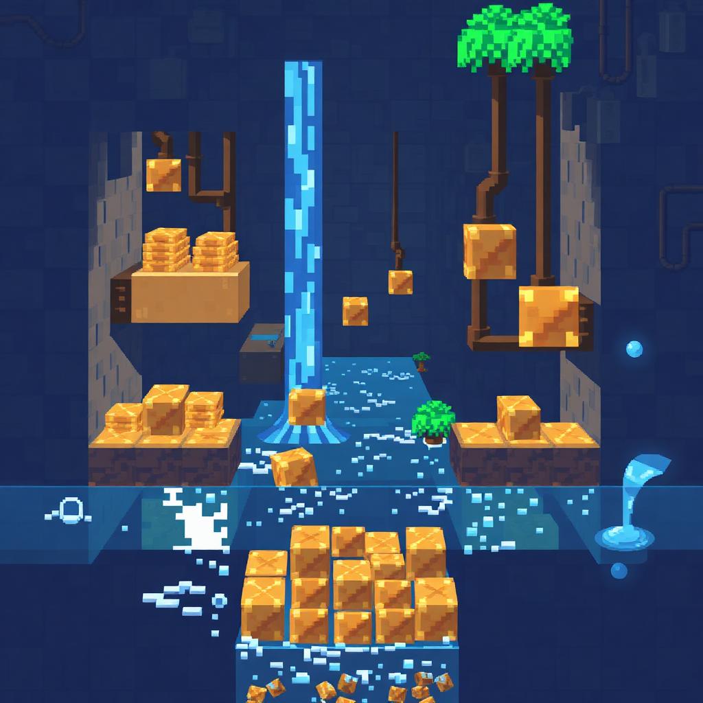 Silent Item Transport with Water Streams